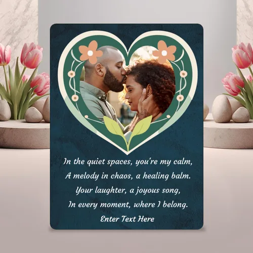 Vista 3 de Panel de fotos personalizado, panel de fotos personalizado, regalos de San Valentín, regalos para mujeres, regalos para ella, regalos Corazón floral