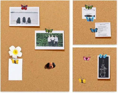 Vista 5 de 30 tachuelas de mariposa para pulgar, pasadores de empuje suaves y planos para fotos, pared, mapas, tablón de anuncios o corchos, hogar, escuela