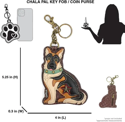Vista 107 de CHALA Dog Collection - Llavero decorativo para mujer