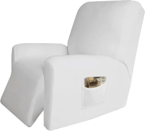Vista 87 de Easy-Going - Funda elástica de microfibra para sofá reclinable seccional, suave vellón ajustable a tu sofá de 2 cuerpos, lavable, protector
