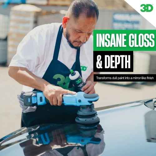 Vista 4 de 3D GLW Series - Cera de cerámica con infusión de SiO2 para el máximo brillo, protección hidrofóbica y fácil aplicación, brillo ultra suave