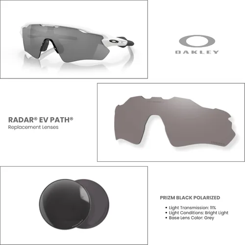 Vista 2 de Oakley Original Radar EV Path OO9208 PRIZM Replacement Lenses For Men For Women + BUNDLE with Designer iWear Care Kit