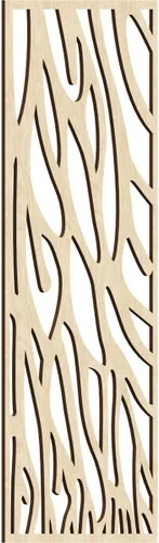 Vista 16 de 9 3/8"W x 24 3/8"H x 1/4"T Bristol Decorativos Paneles de Pared de Madera Calado, Cereza