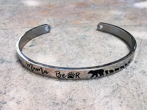 Vista 33 de Pulseras inspiradoras para abuela, mamá, hija, sobrina, tía, grabado, mensaje oculto, pulsera de acero inoxidable, corona de cumpleaños, joyería