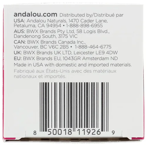 Vista 6 de Andalou Naturals Mask 1000 ROSES, máscara para dormir durante la noche para labios secos y agrietados, bálsamo regordete, hidratante y calmante