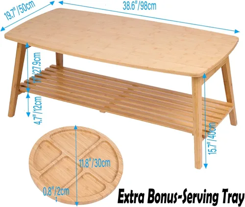 Vista 2 de Mesa de centro plegable de bambú, escritorio de suelo para adultos, mesa baja para sentarse en el suelo, mesa plegable para sala de estar, mesa