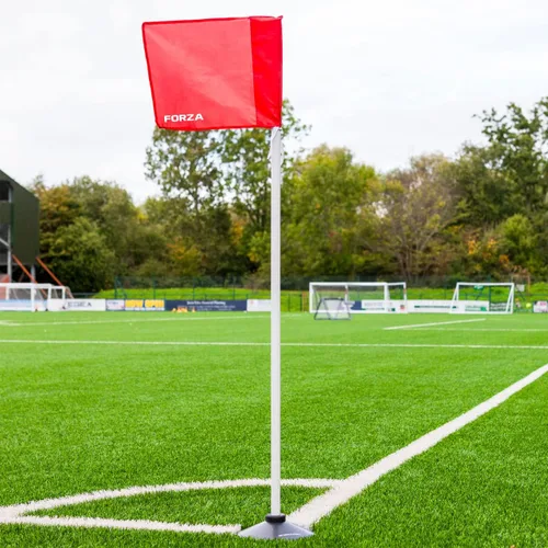 Vista 4 de FORZA Bastones de límite Bastones de límite multiusos de 4.5 pies con bases ponderadas opcionales Equipo de entrenamiento de fútbol/fútbol