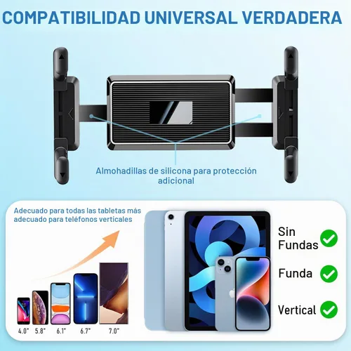 Vista 2 de WUITIN Soporte para tableta para camión, soporte de teléfono de automóvil, soporte para parabrisas de salpicadero de teléfono de brazo de 16.9
