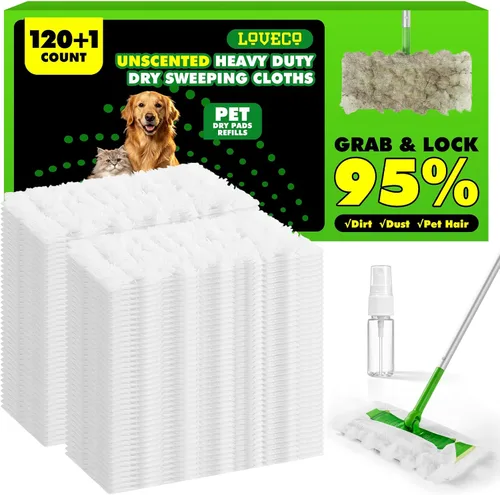 Vista 9 de Paños secos resistentes compatibles con trapeador Swiffer, trapeador