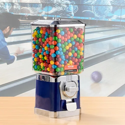 Vista 8 de VEVOR - Máquina expendedora de chicles para niños, de policarbonato, para tiendas de juegos, con monedas para cápsulas de juguete, bolas hinchables