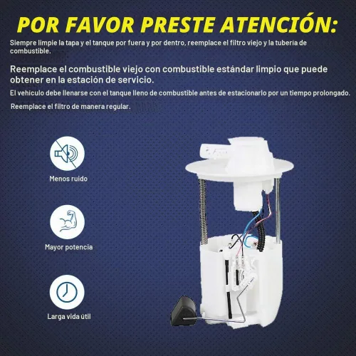 Vista 2 de FP8874M - Conjunto de módulo de bomba de combustible E8874M se adapta a 2005 2006 2007 2008 Corolla, Toyota Matrix L4 1.8L