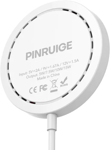 Vista 2 de Wireless Charger, 15W Max Fast Magnetic Wireless Charging Pad Compatible with iPhone 16/15/14/13/12
