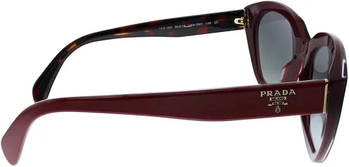 Vista 3 de Prada PR 16XS UAN3M1 - Lentes de sol geométricos de plástico burdeos con gradiente gris