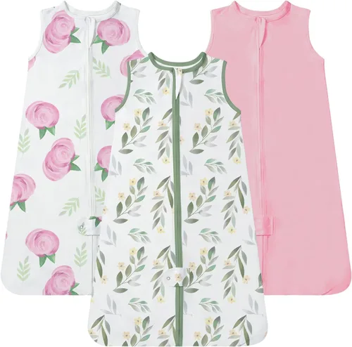 Vista 17 de TotAha Baby Sleep Sacks 3-Pack, 0.5 TOG Wearable Blanket, 3-6-15-24 Months León Boho