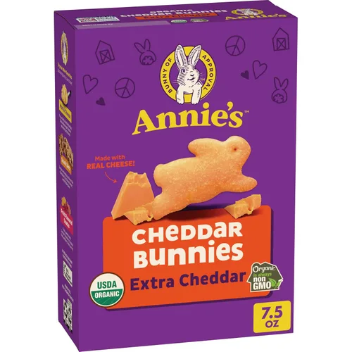 Vista 11 de Annie's Organic Cheddar Bunnies - Conejitos horneados de queso cheddar, Graham Snacks