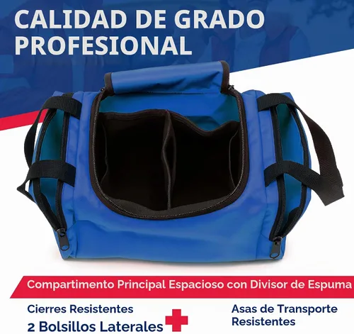 Vista 3 de Dixie EMS Dixigear Bolsa Vacía de Primer Respondedor II 10.5" x 5" x 8" - Azul