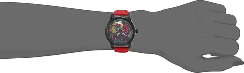 Vista 2 de Disney Villains - Reloj de cuarzo analógico para adultos, Negro -, Reloj de cuarzo