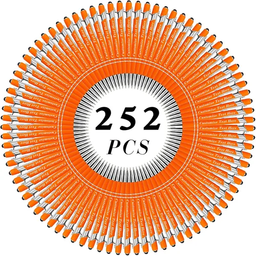 Vista 153 de Bolígrafos personalizados a granel con punta de lápiz capacitivo, 12 bolígrafos personalizados con logotipo de mensaje con nombre, bolígrafos