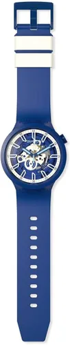 Vista 2 de Swatch Reloj unisex de cuarzo azul SB01N102