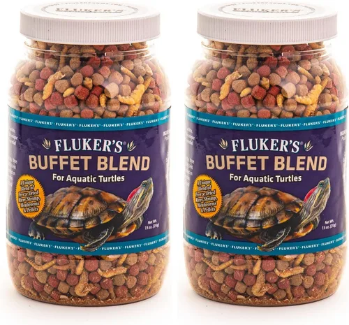 Vista 7 de Fórmula para tortuga acuática, fórmula de bufé, para mascotas, 7.5 onzas de Fluker's, 7.5-Ounce