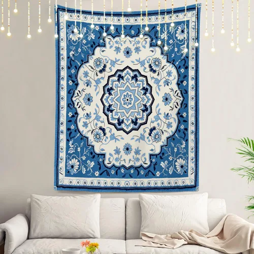 Vista 66 de Shrahala Circles Tapestry, Abstract Art With Various Circles Wall Hanging Hd Print Polyester Backdrop For Dorm Room Bedroom 30 X 40 In