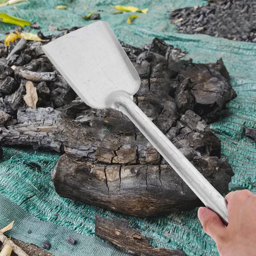 Vista 8 de Pala de cenizas para chimenea: Pala de carbón de hierro, pala de póquer, recogedor pequeño para barbacoa, cenizas de carbón, herramienta de limpieza