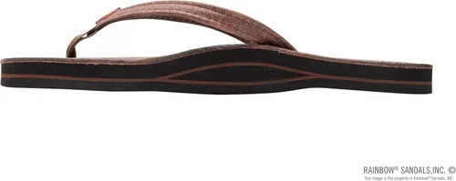 Vista 2 de Rainbow Sandals Cuero de lujo para mujer - Soporte de arco de una sola capa con correa estrecha de 12