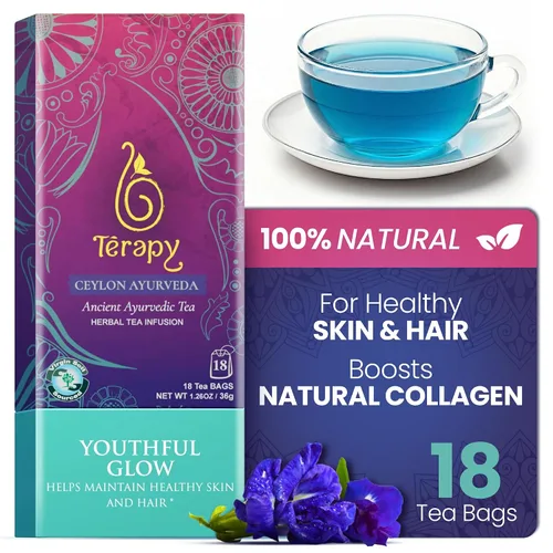 Vista 15 de Térapy Té de Manzanilla de Ceilán Bolsas de té de hierbas orgánicas USDA Ingredientes ayurvédicos 100% naturales incluyendo manzanilla orgánica