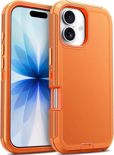 Vista 51 de Jelanry - Funda para iPhone 15 5G, protección resistente, resistente, color negro Dropproof & Dual-Layer Protective Back Cover with Port Anti