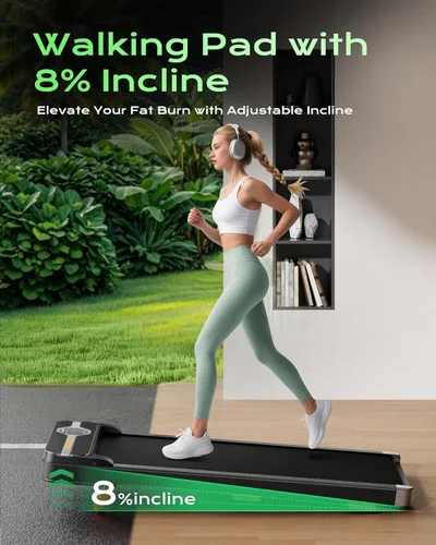 Vista 2 de TREAFLOW Walking Pad Treadmill, Under Desk Treadmills for Home