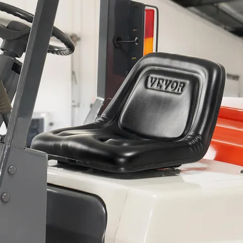 Vista 18 de VEVOR Asiento universal de carretilla elevadora, asiento de tractor plegable con respaldo de ángulo ajustable y micro interruptor, 6.3-13.4