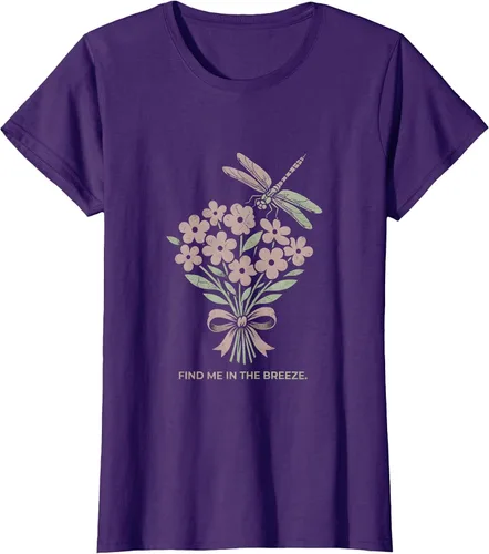 Vista 20 de Find Me In The Breeze Nature Inspired Design T-Shirt