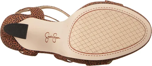Vista 4 de Jessica Simpson Correa de tobillo metálica con diamantes de imitación para mujer