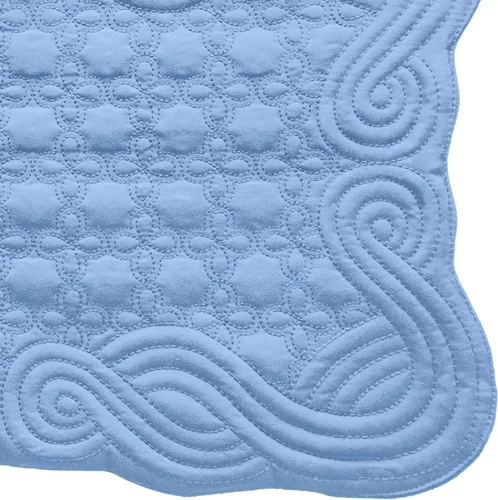 Vista 7 de Loom and Mill Juego de 6 manteles individuales acolchados de 12 x 18 Rectangular-azul
