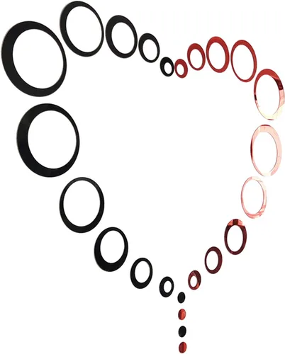 Vista 3 de 24 unidades de calcomanías de espejo circular de acrílico para pared, adhesivos DIY, decoración de arte moderno para mural, para sala, dormitorio 24