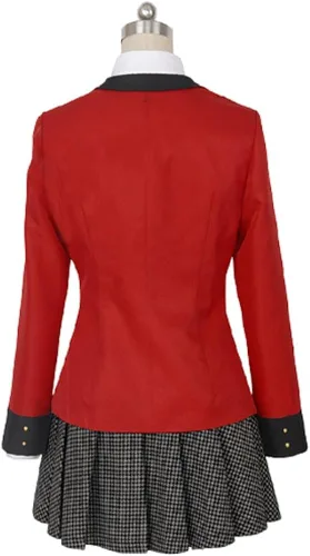 Vista 3 de Disfraz de anime Yumeko Jabami para mujer conjunto completo de vestido de marinero JK