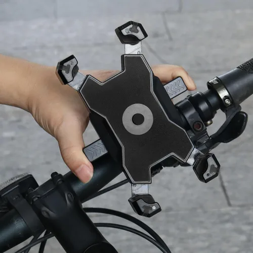 Vista 7 de Soporte universal para teléfono para bicicleta, compatible con teléfonos inteligentes de 4.7 a 6.8 pulgadas, ajustable, a prueba de golpes, fácil