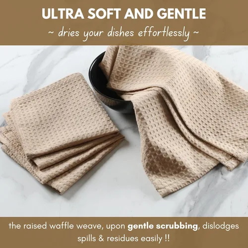 Vista 3 de Native Fab Juego de 8 toallas de cocina y paños de cocina, absorbentes, duraderos, de secado rápido para limpiar, cocinar, hornear, ideal