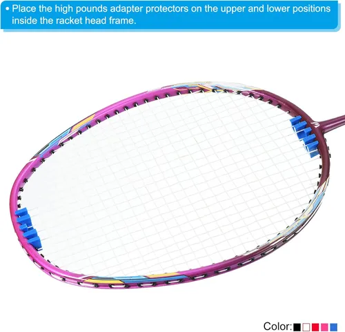 Vista 5 de PATIKIL Esparcidor de carga de raqueta de bádminton, raqueta incrustada de alta libra de adaptador de carga, protector de máquina herramienta
