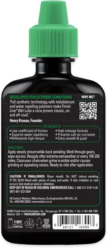 Vista 3 de Finish Line Wet Lube One Color, 2Oz Squeeze