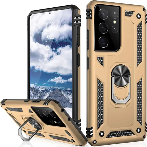 Vista 60 de IKAZZ Funda para Galaxy S21, Grado Militar Resistente a Golpes de Servicio Pesado Cubierta Protectora para Teléfono Pasa Prueba de Caída de 16 pies