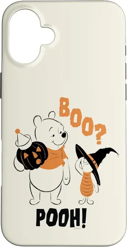 Vista 22 de iPhone 16 Disney Winnie the Pooh Boo Pooh Funda de Halloween