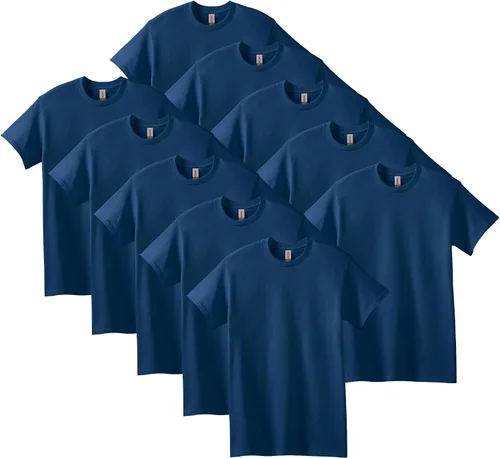 Vista 29 de Gildan Camiseta de algodón pesado para adultos, estilo G5000, paquete múltiple Gris ceniza (paquete de 2)