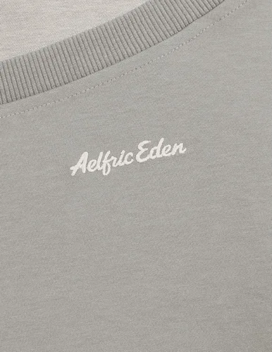Vista 5 de Aelfric Eden Sudadera de cuello alto falso con hombros descubiertos para Gris Stone