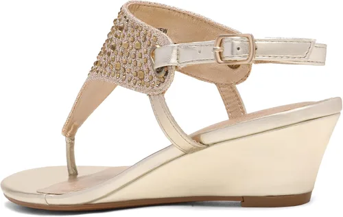 Vista 3 de DREAM PAIRS Sandalias Aditi de vestir de cuña baja para mujer.