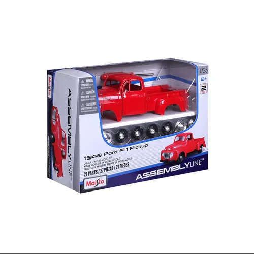 Vista 11 de Maisto Línea de montaje 1:24 1948 Ford F-1 Pick-up, rojo