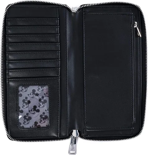 Vista 4 de Loungefly Disney Mickey and Minnie Mouse - Cartera con cremallera estampada Multi Classic