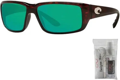 Vista 2 de Costa Fantail 6S9006 - Lentes de sol rectangulares para hombre paquete con kit de gafas de cortesía iWear de diseñador