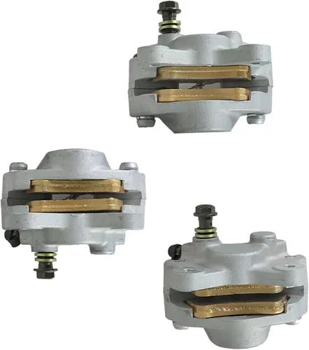 Vista 5 de Silscvtt Pinzas de freno delanteras y traseras con pastillas de repuesto para ArcticCat 250 375 400 300 454 500 0402-010 0402-011