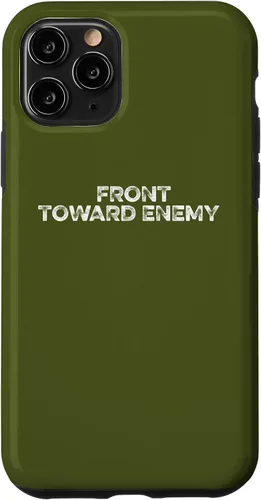 Vista 29 de Funda para iPhone 16 frente a la mina enemiga militar veterano ejército Claymore Mines Case